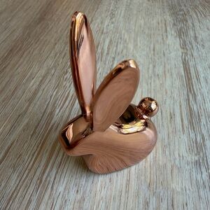 Rose Gold Bunny Ring Holder